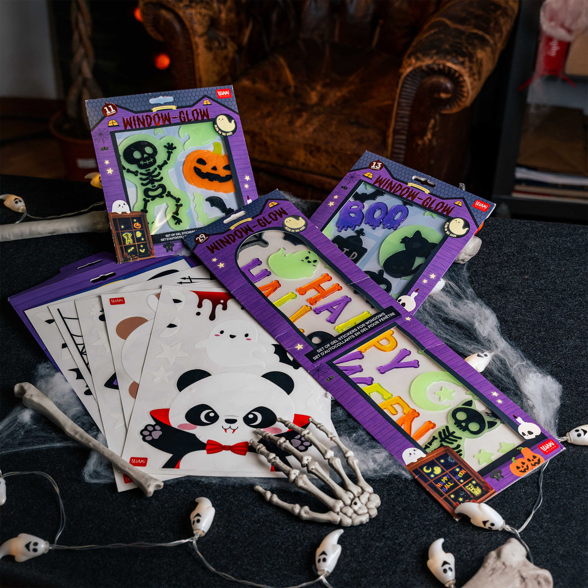 Adesivi in gel per finestra Windo-Glow Happy Halloween Legami