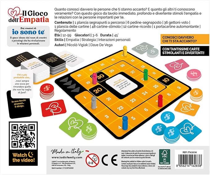 Il Gioco dell'Empatia - Ludic - contenuto della scatola
