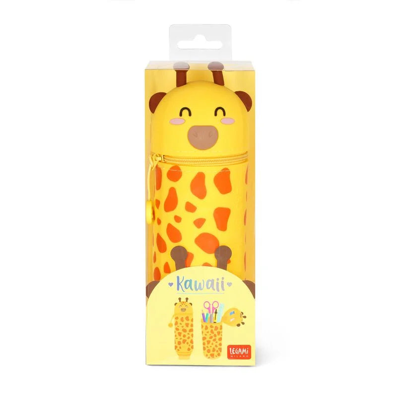 Astuccio Kawaii Giraffa in silicone morbido 2 in 1