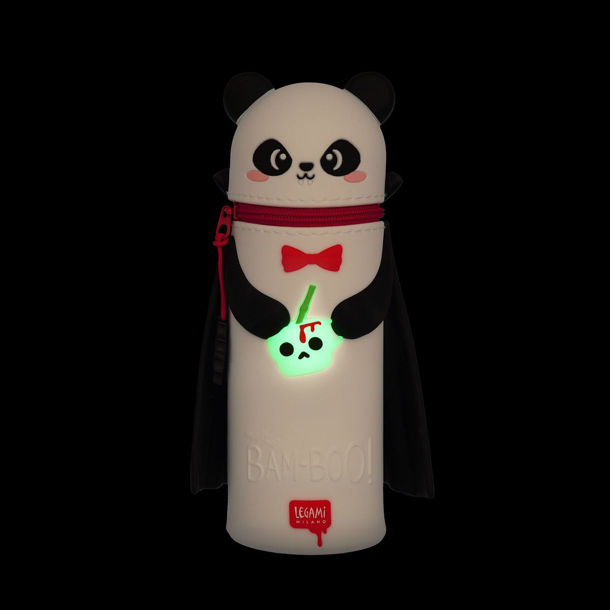 Astuccio 2-in-1 in silicone panda Bam-Boo Halloween Legami