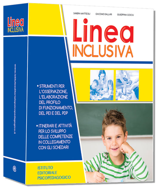 Copertina Linea Inclusiva opera completa - guida didattica con schedari - Tre Sei Scuola
