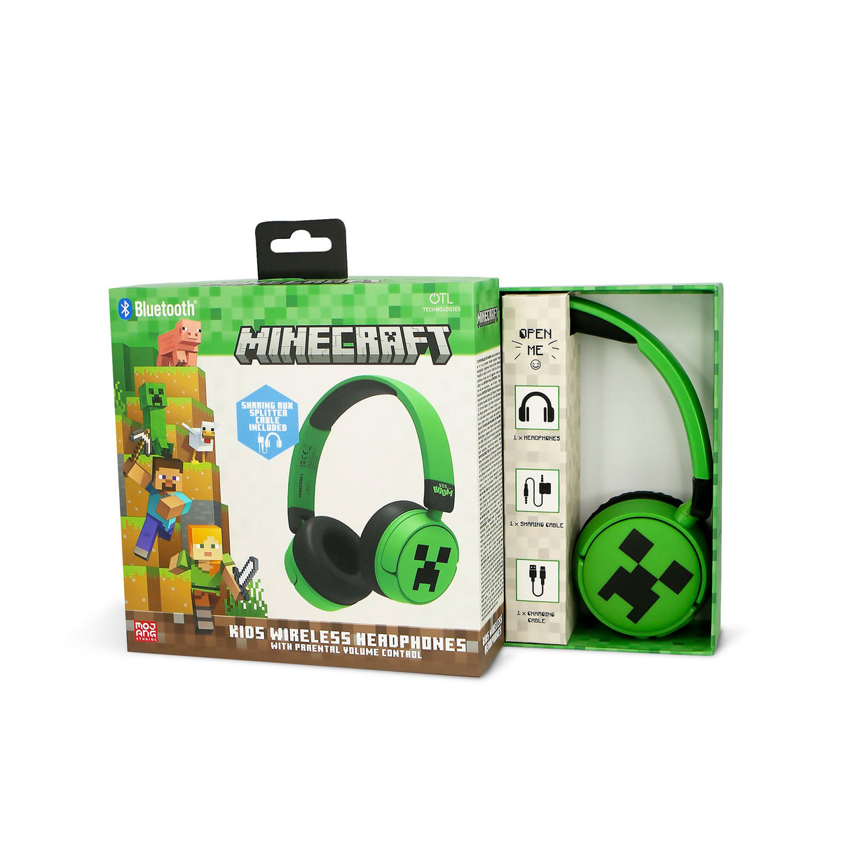Cuffie wireless per bambini Minecraft Creeper - OTL Technologies