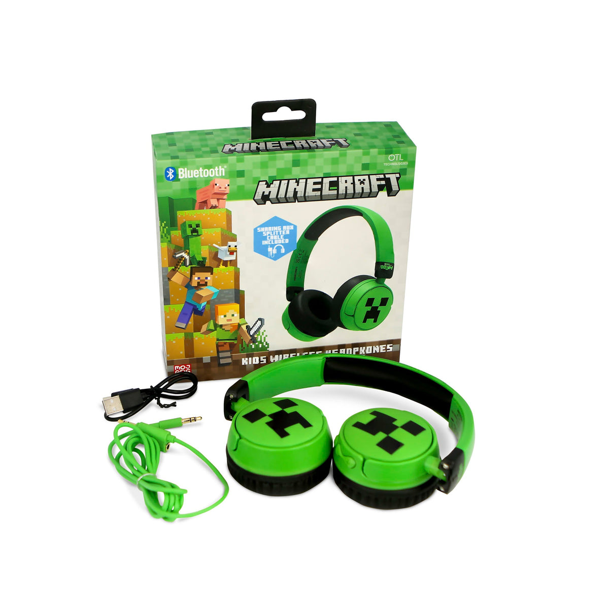 Cuffie wireless per bambini Minecraft Creeper - OTL Technologies