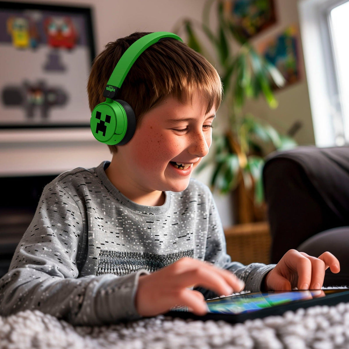 Cuffie wireless per bambini Minecraft Creeper - OTL Technologies
