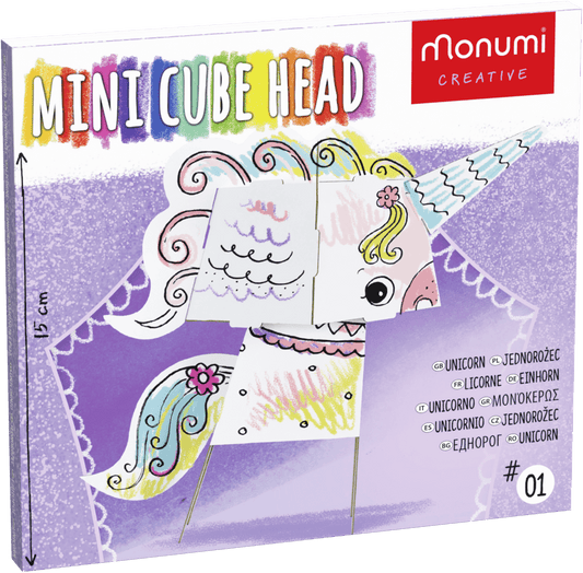 Monumi Mini Cube Head – Unicorno