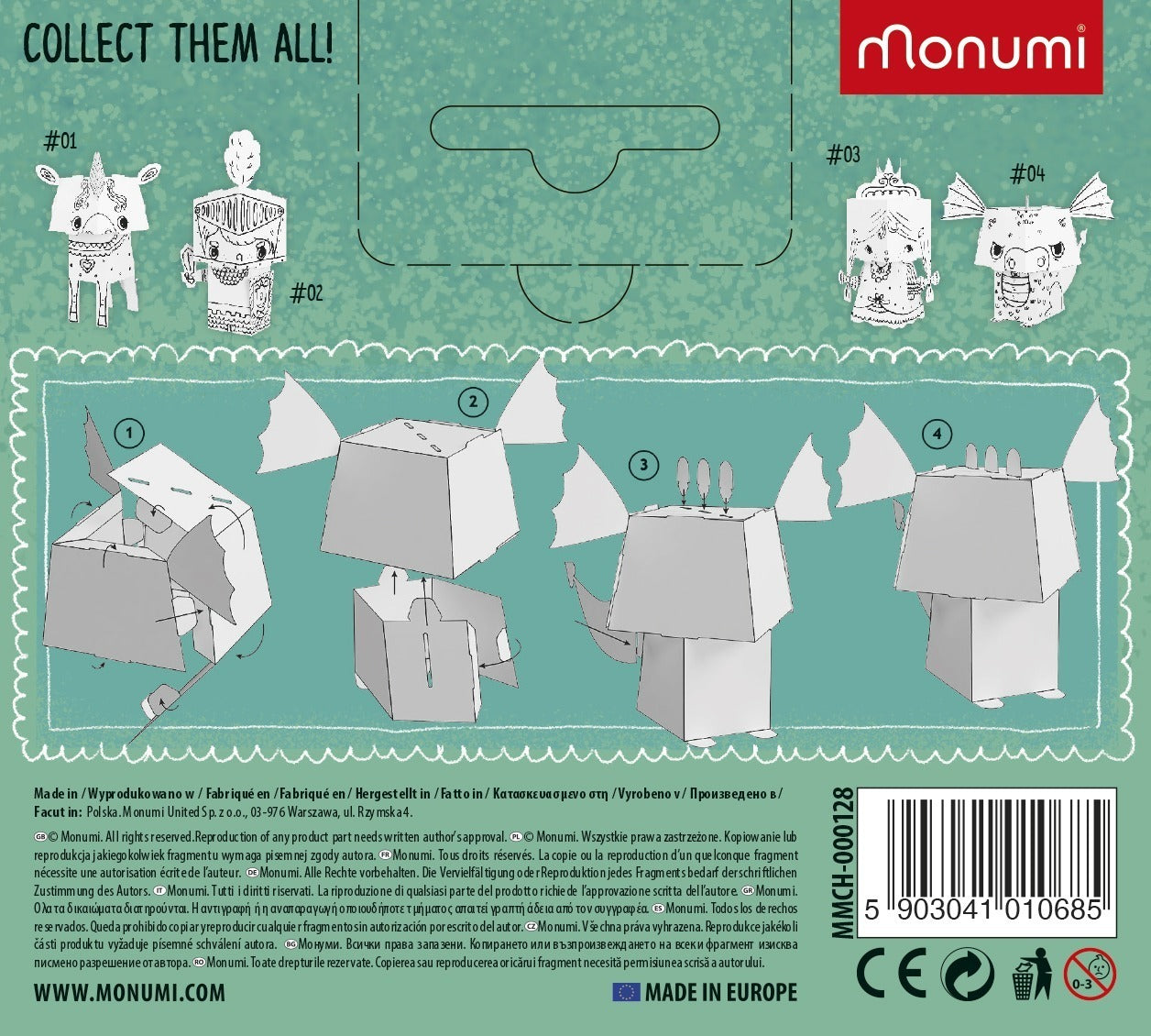 Monumi Mini Cube Head – Drago