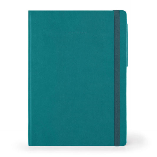 Taccuino a righe My Notebook Legami colore Malachite Green, copertina morbida 17x24cm