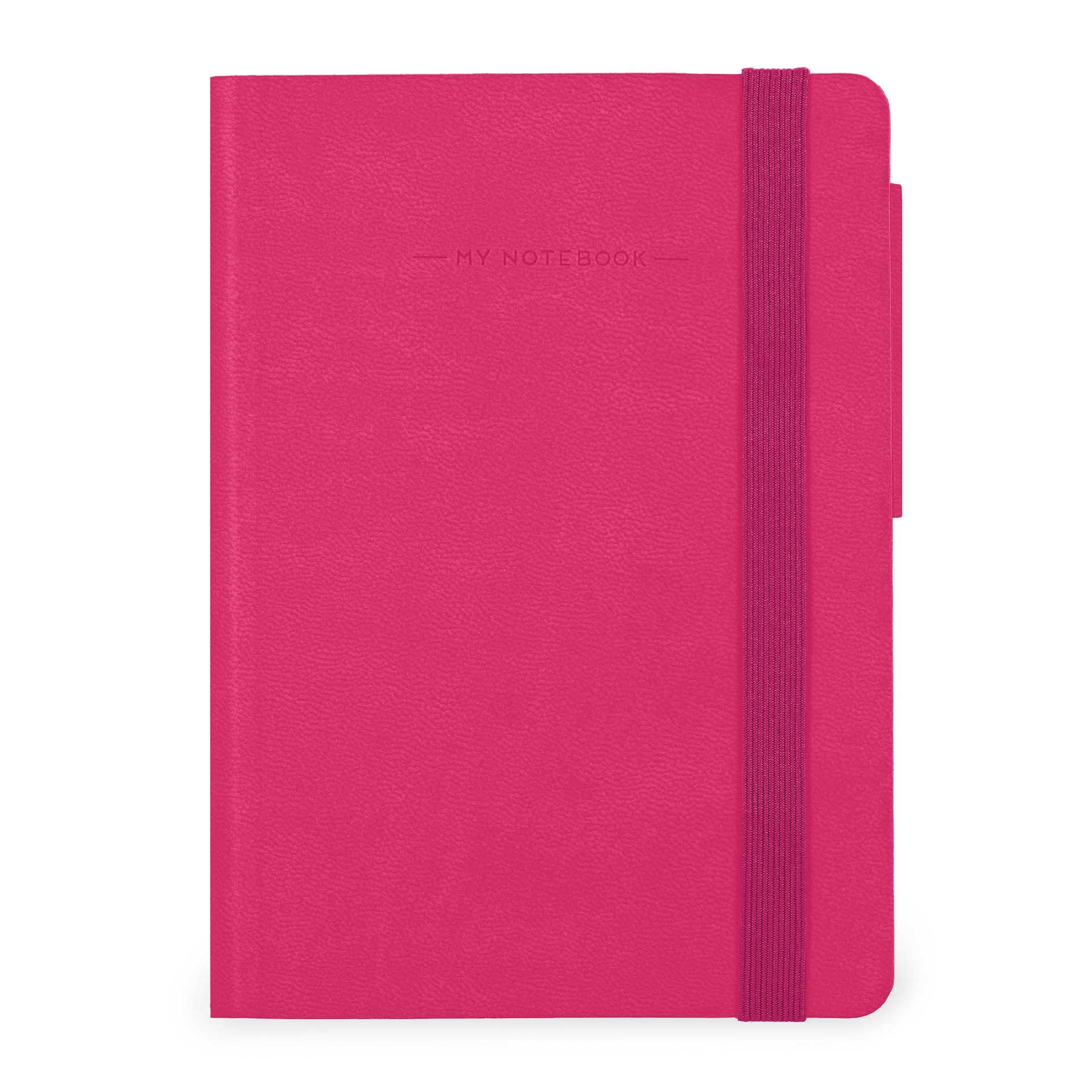 Taccuino pagina bianca My Notebook Legami colore Raspberry, copertina morbida 9,5x13,5cm