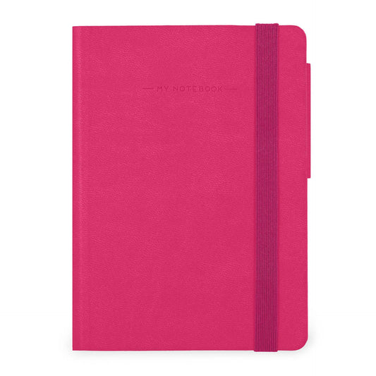 Taccuino pagina bianca My Notebook Legami colore Raspberry, copertina morbida 9,5x13,5cm