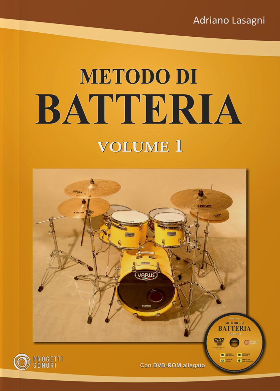 Copertina di Metodo di batteria 1, di Adriano Lasagni - Progetti Sonori