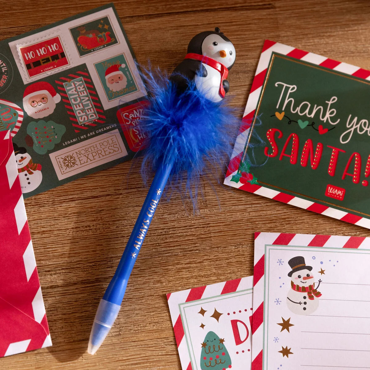 Penna a Sfera Luminosa - Penguin - Writing is Magic - Centroscuola