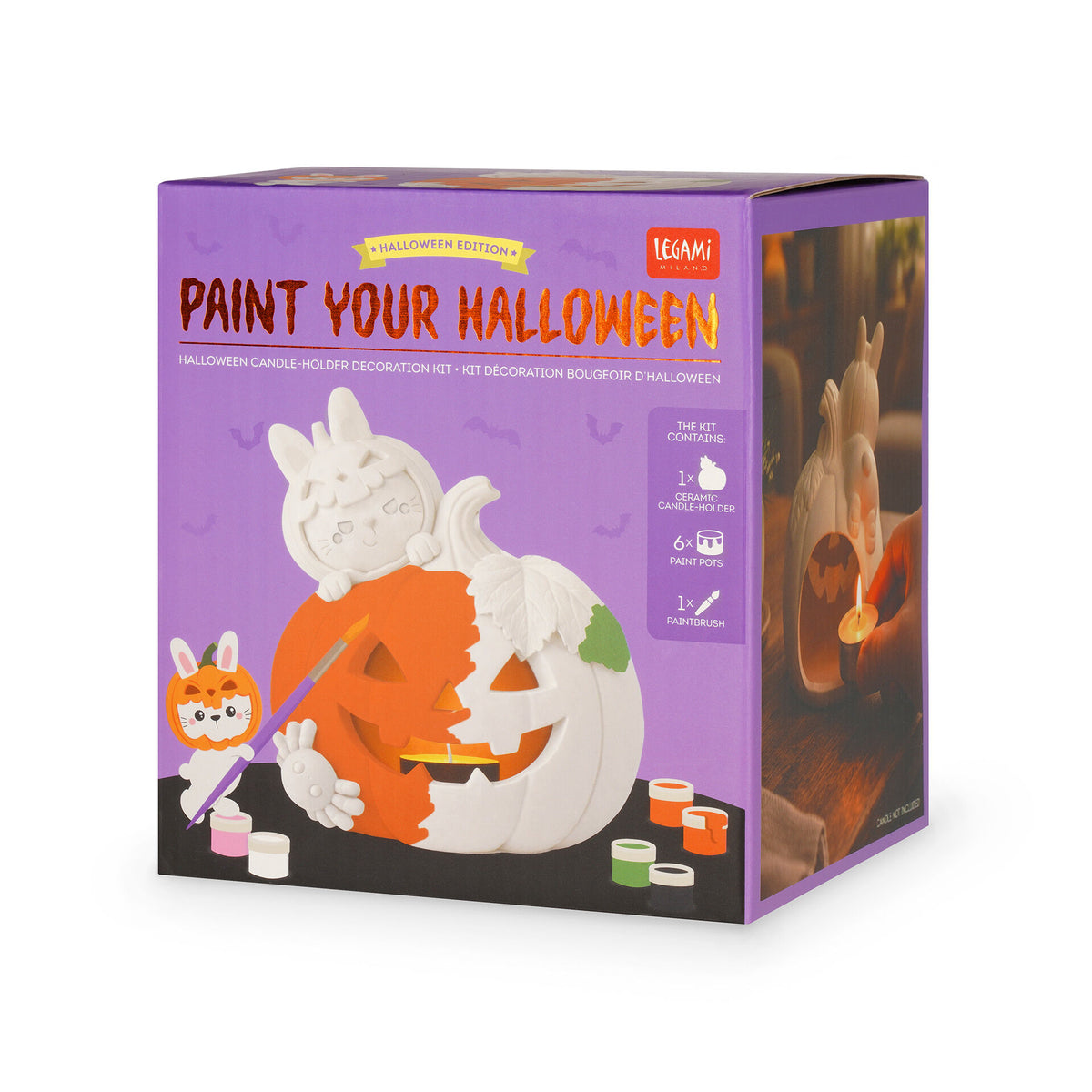 Kit decorazione portacandela Halloween Paint Your Halloween Legami