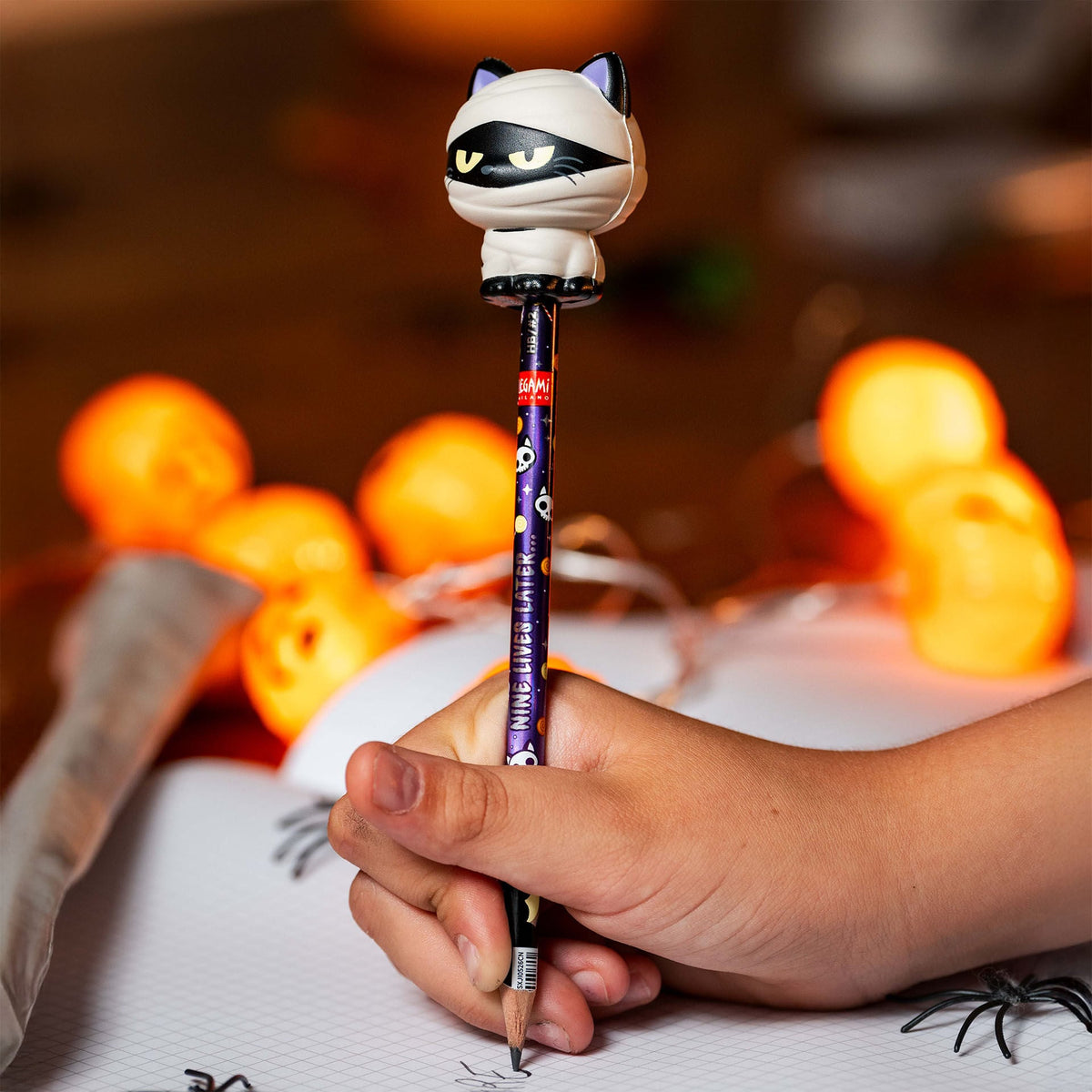 Matita con antistress Halloween Mummy Cat Squeezies Legami