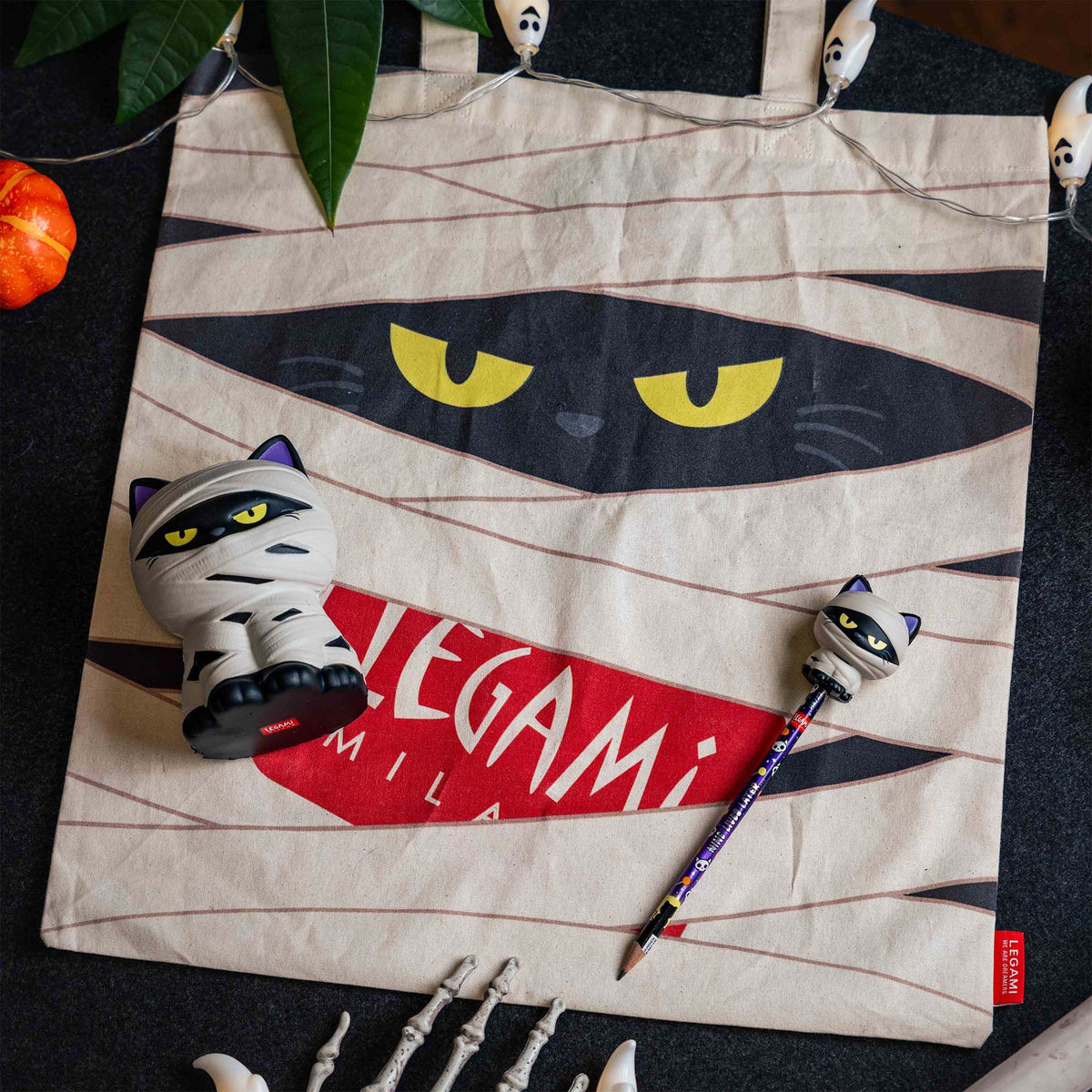 Matita con antistress Halloween Mummy Cat Squeezies Legami