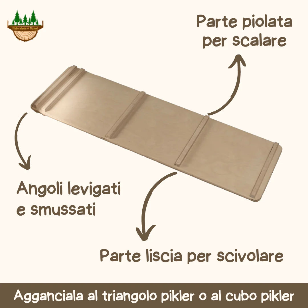 Set Modulo Pikler - Triangolo, Rampa, Cubo