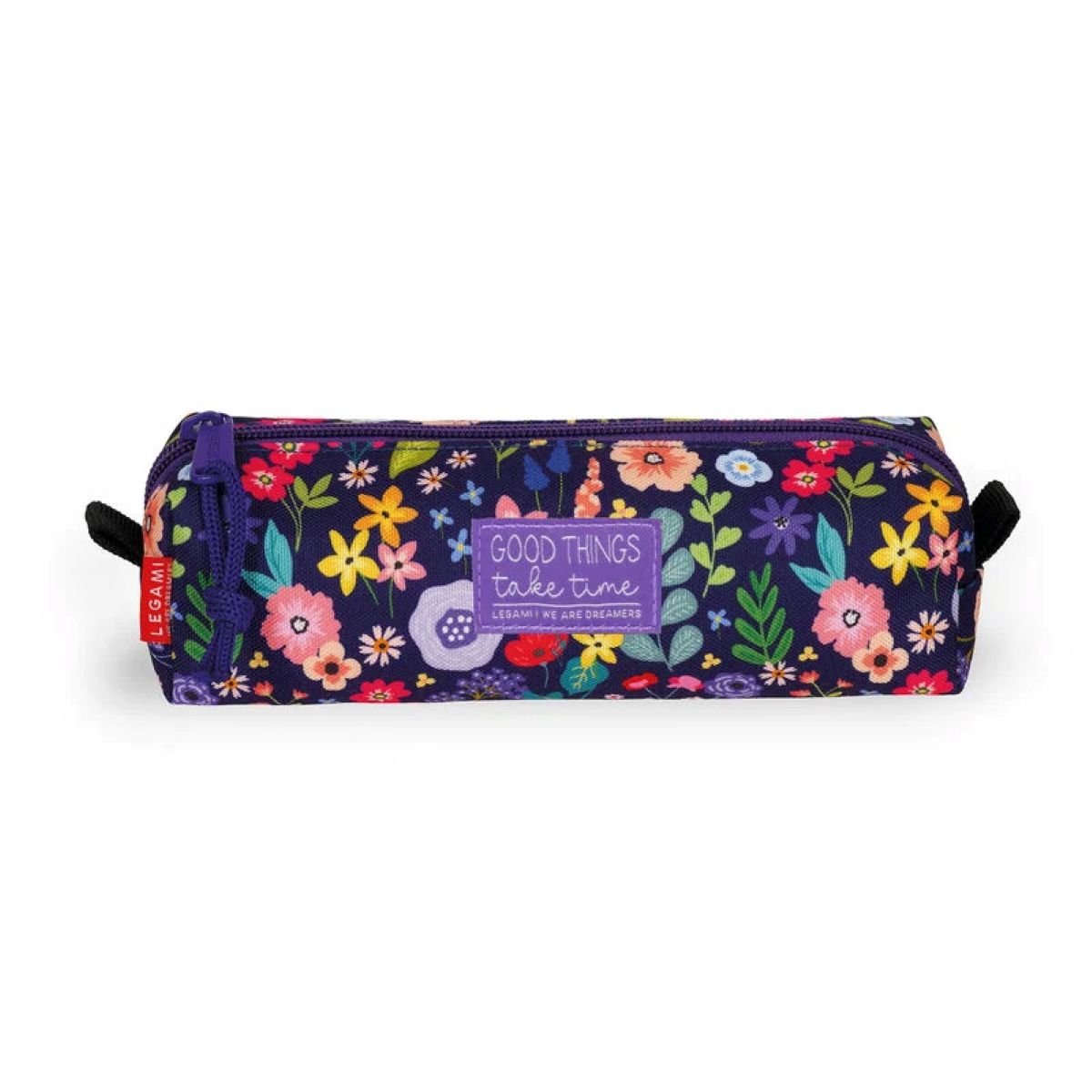 Astuccio Legami My Pencil Case Flowers, motivo floreale, chiusura a zip