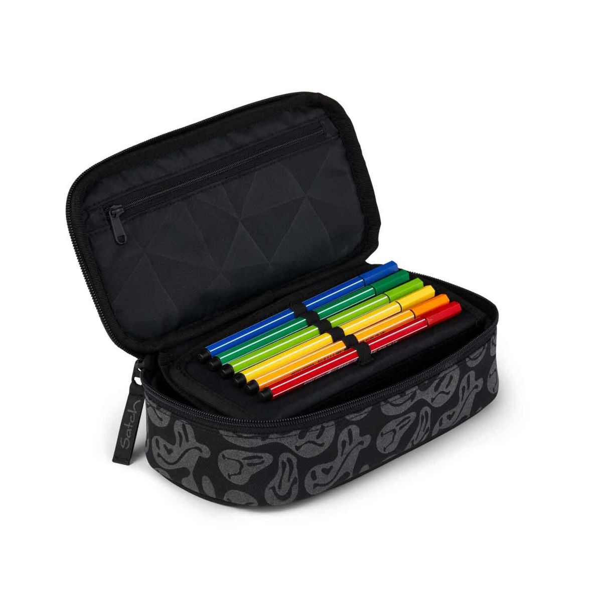 Zaino Satch Pack Set Blurry Faces - astuccio Schlamperbox incluso nel set