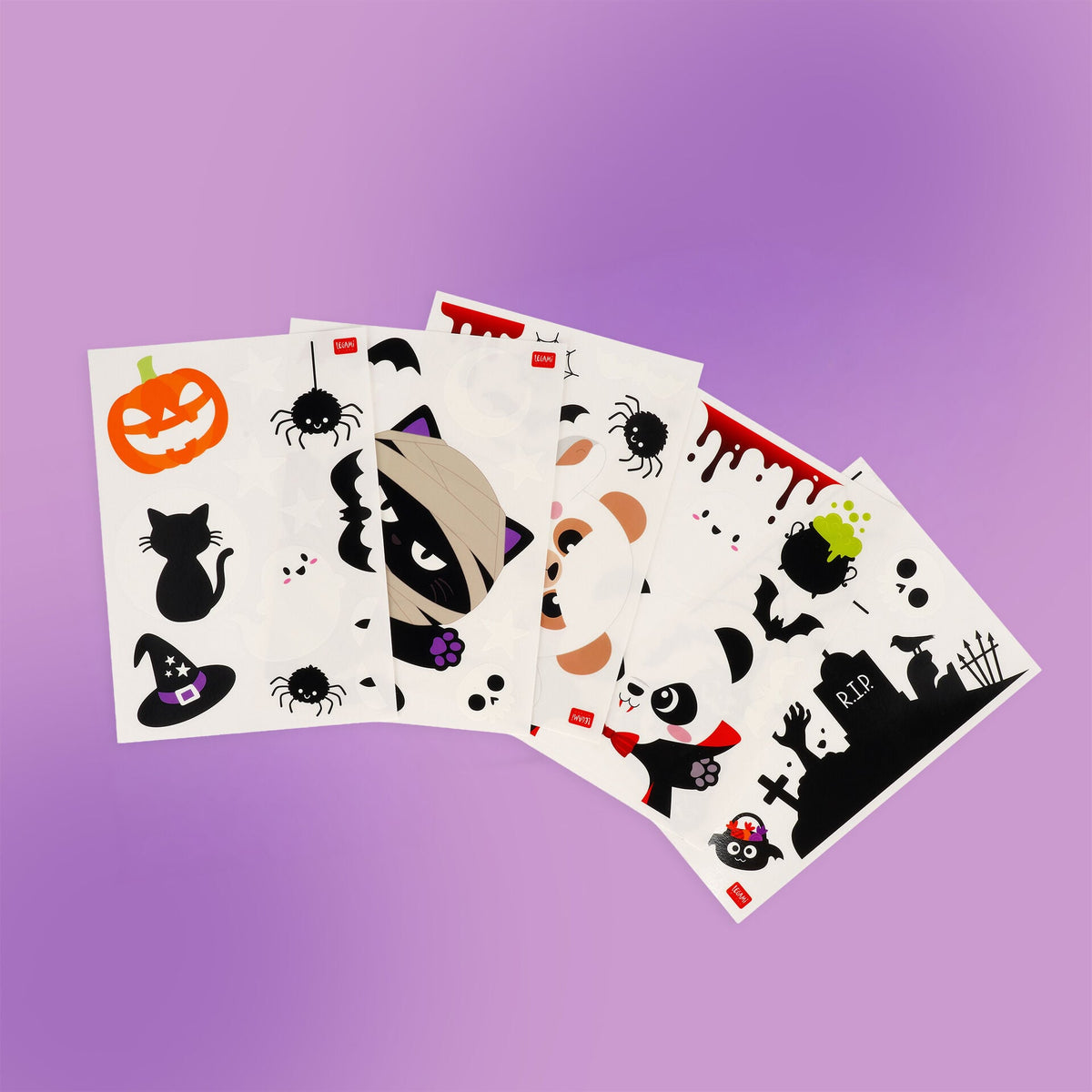 Set 40 adesivi elettrostatici per finestra Windo-Wow Halloween Legami