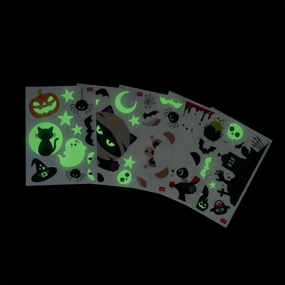 Set 40 adesivi elettrostatici per finestra Windo-Wow Halloween Legami