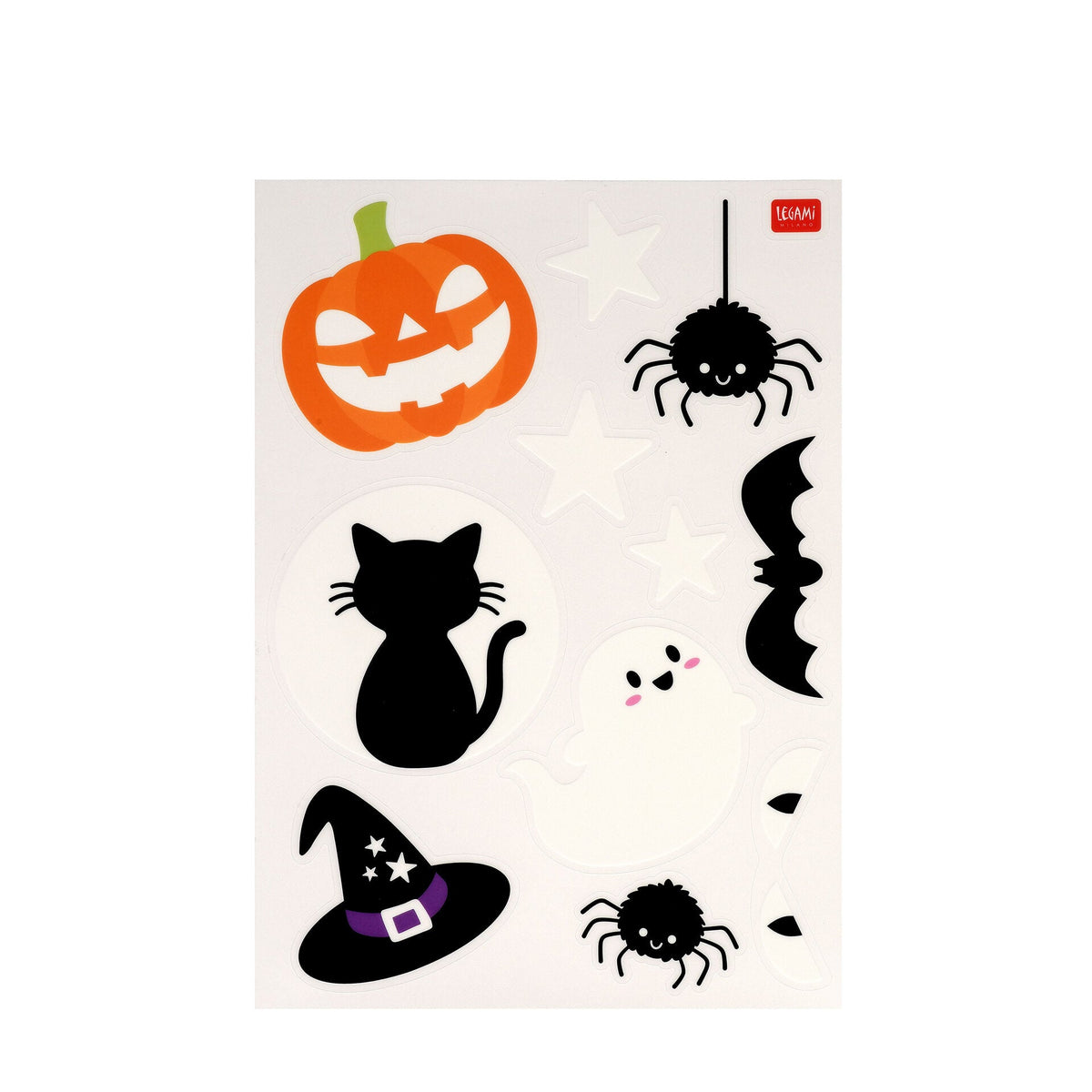 Set 40 adesivi elettrostatici per finestra Windo-Wow Halloween Legami