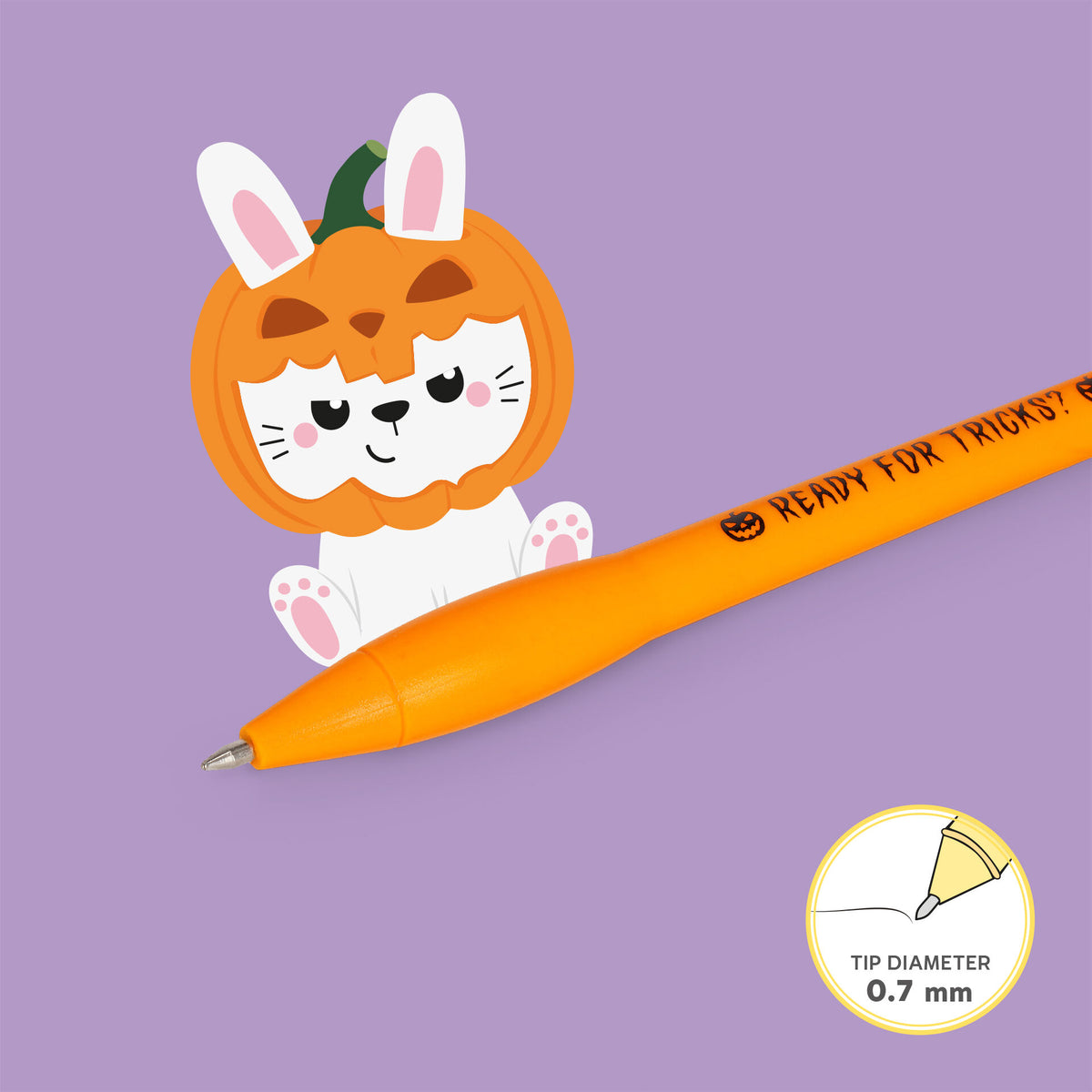 Penna luminosa Pumpkin Bunny Writing is Magic Legami
