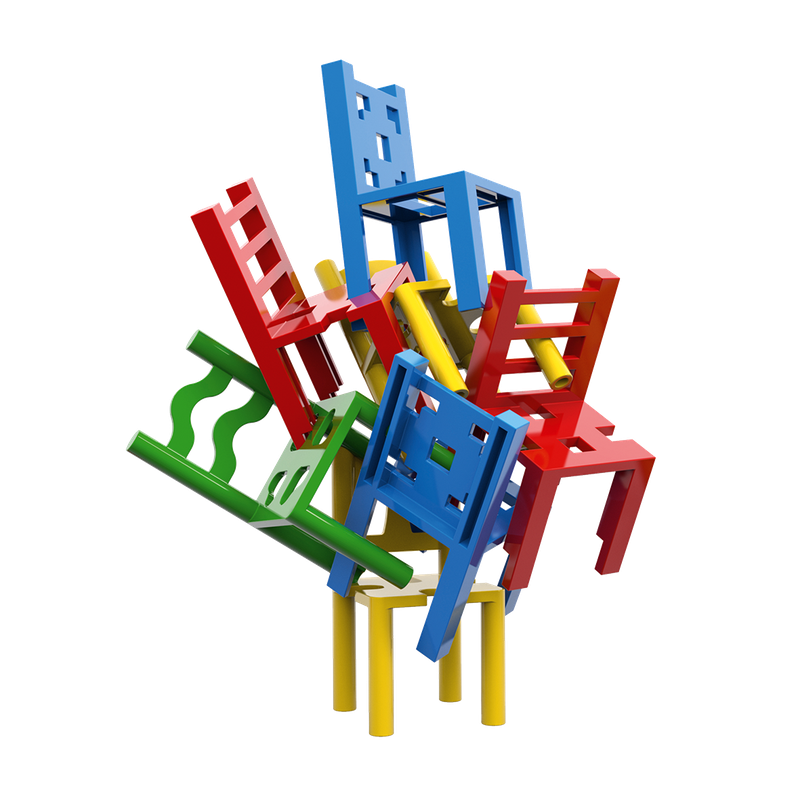 Mistakos Chairs - componenti gioco di equilibrio