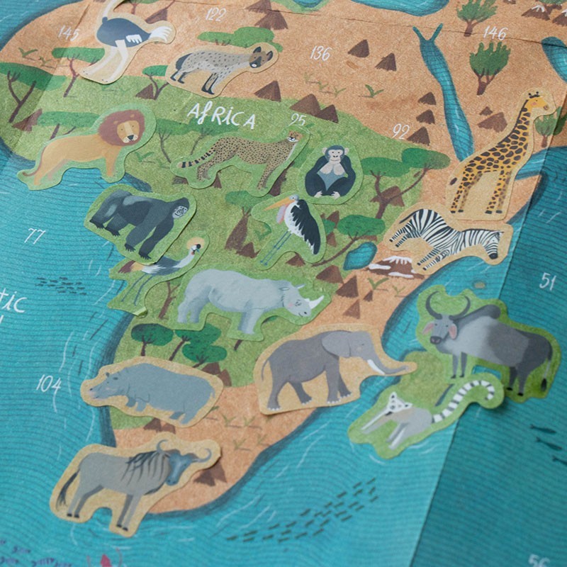Activity - Animal World Poster & Stickers - Centroscuola
