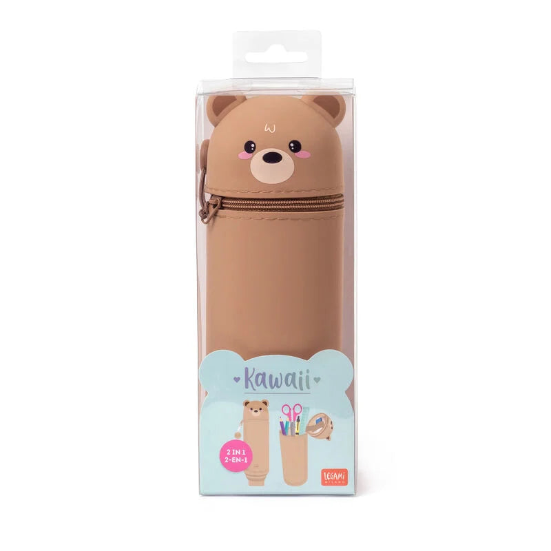 Astuccio Kawaii Teddy Bear in silicone morbido 2 in 1 - Centroscuola