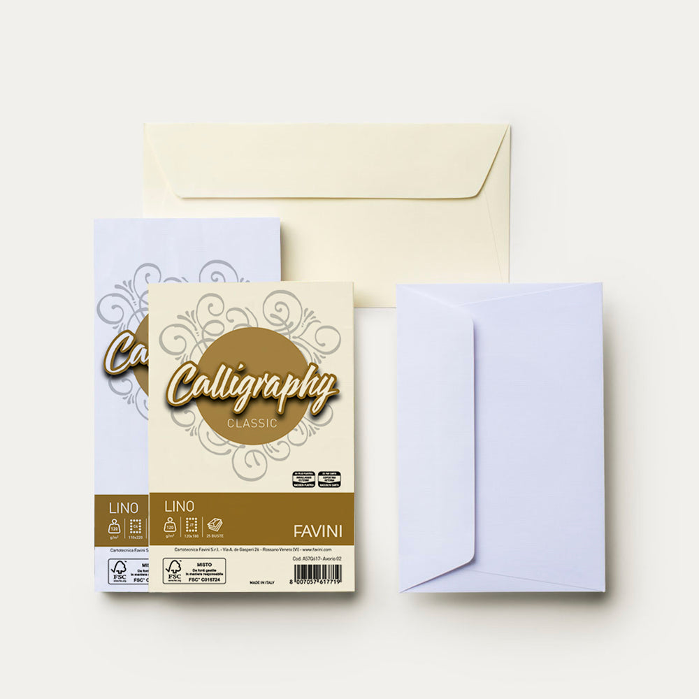 Calligraphy Lino - Avorio 02 - Centroscuola