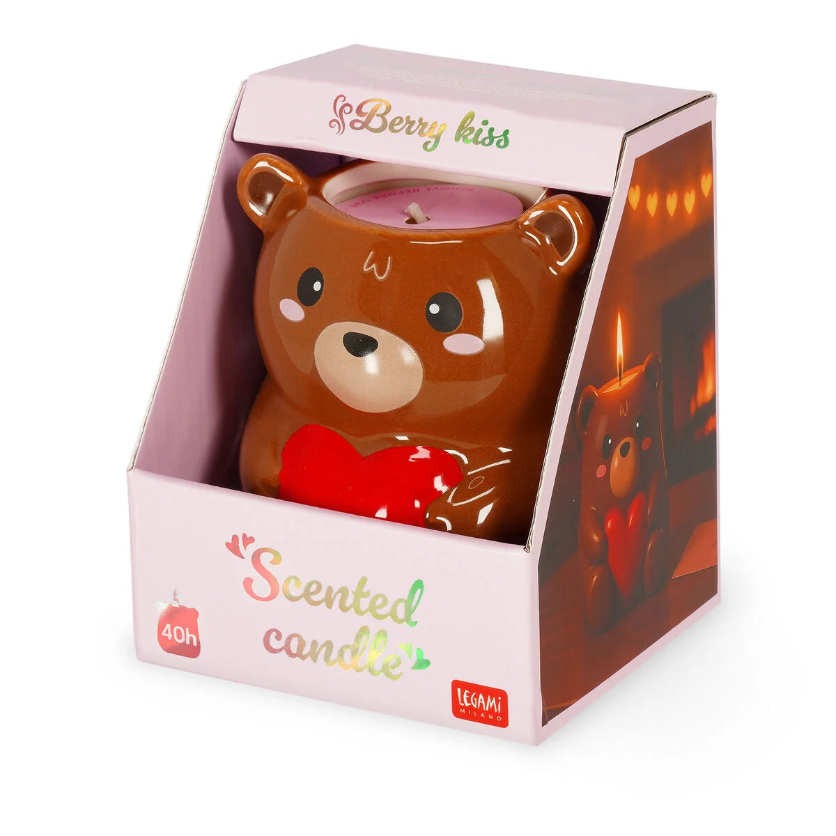 Candela profumata - Teddy Bear San Valentino