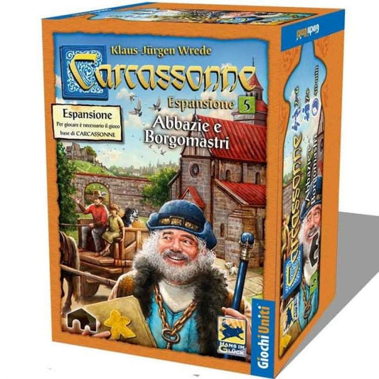 Carcassonne - Abbazie e Borgomastri, espansione 5 Giochi Uniti
