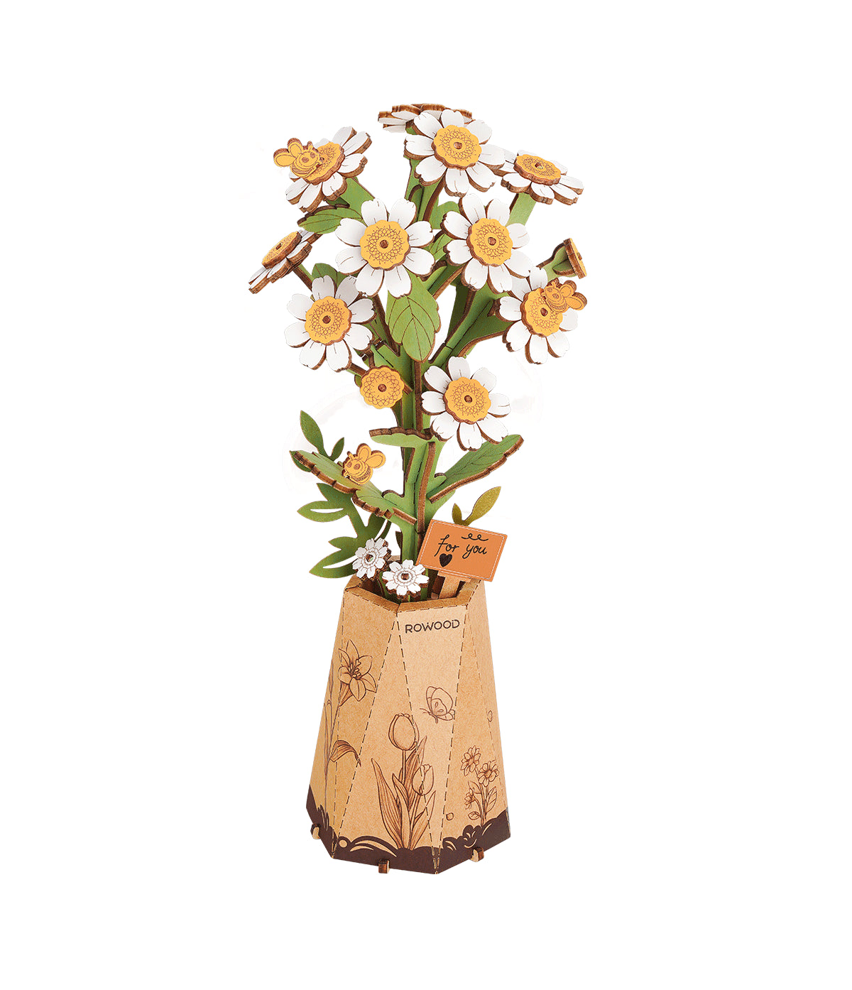 Wooden Flower - Chamomile