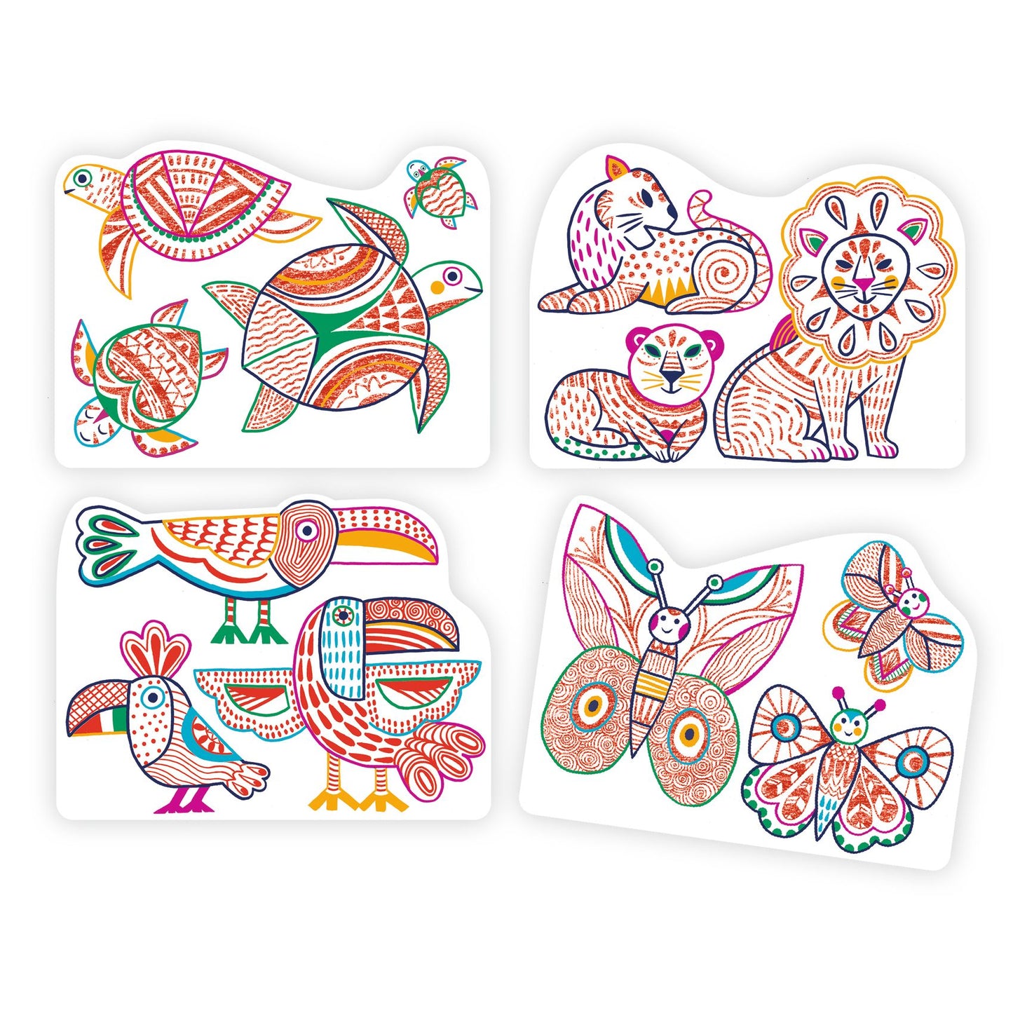 Famiglie selvatiche - Colora magico - Centroscuola