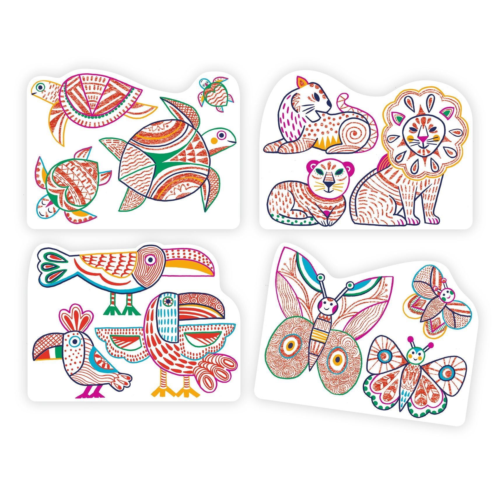 Famiglie selvatiche - Colora magico - Centroscuola