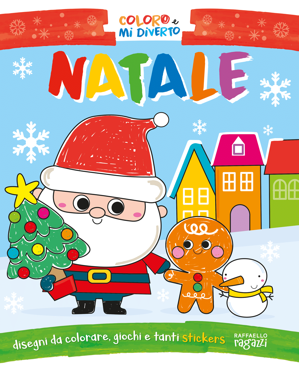 Coloro e mi diverto - Natale, album da colorare e passatempi, Raffaello Ragazzi