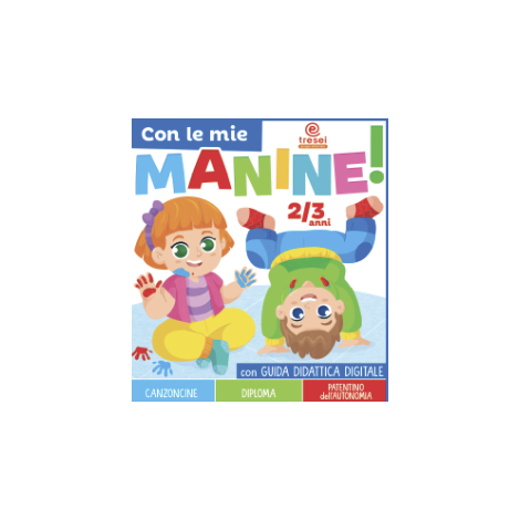 Con le mie manine 2/3 anni - copertina quaderno operativo Tre Sei Scuola