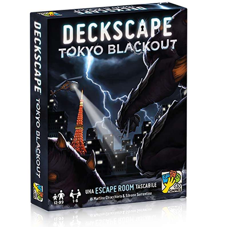 Deckscape - Tokyo Blackout - DV Games - copertina escape room tascabile