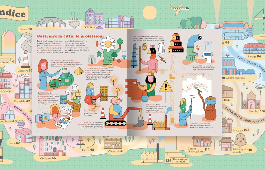 Tavola interna del libro Città di Marcella Nicodemo e Andrea Q, Quinto Quarto