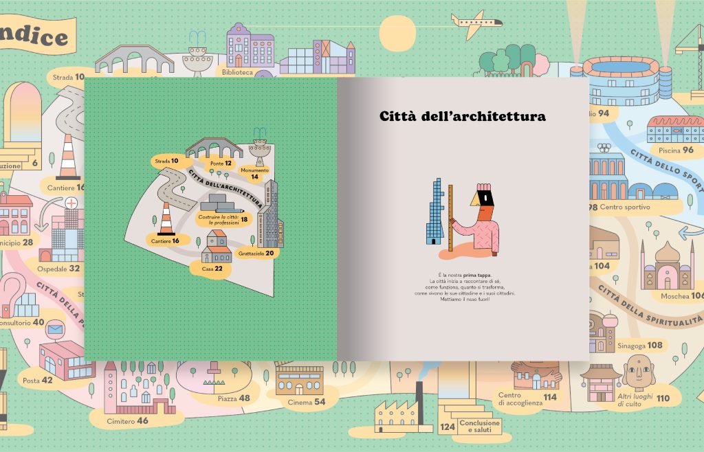Tavola interna del libro Città di Marcella Nicodemo e Andrea Q, Quinto Quarto