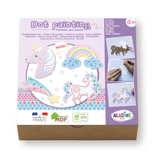 Quadro Dot Paint - Unicorn