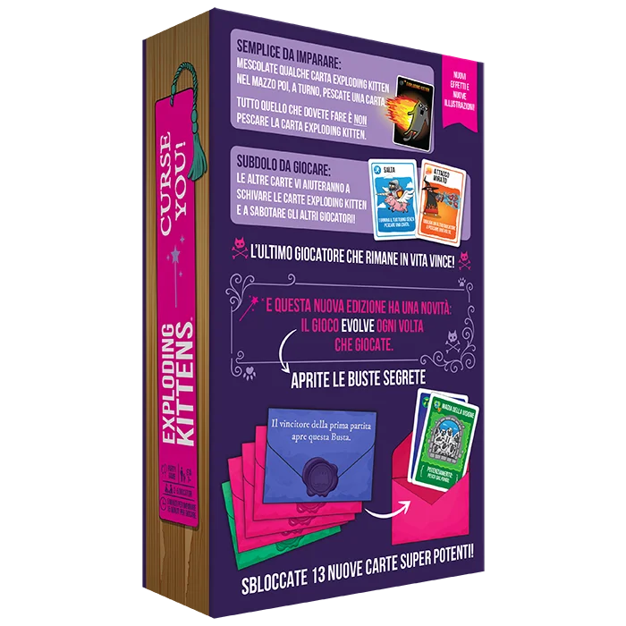 Exploding Kittens: Curse You! - retro scatola