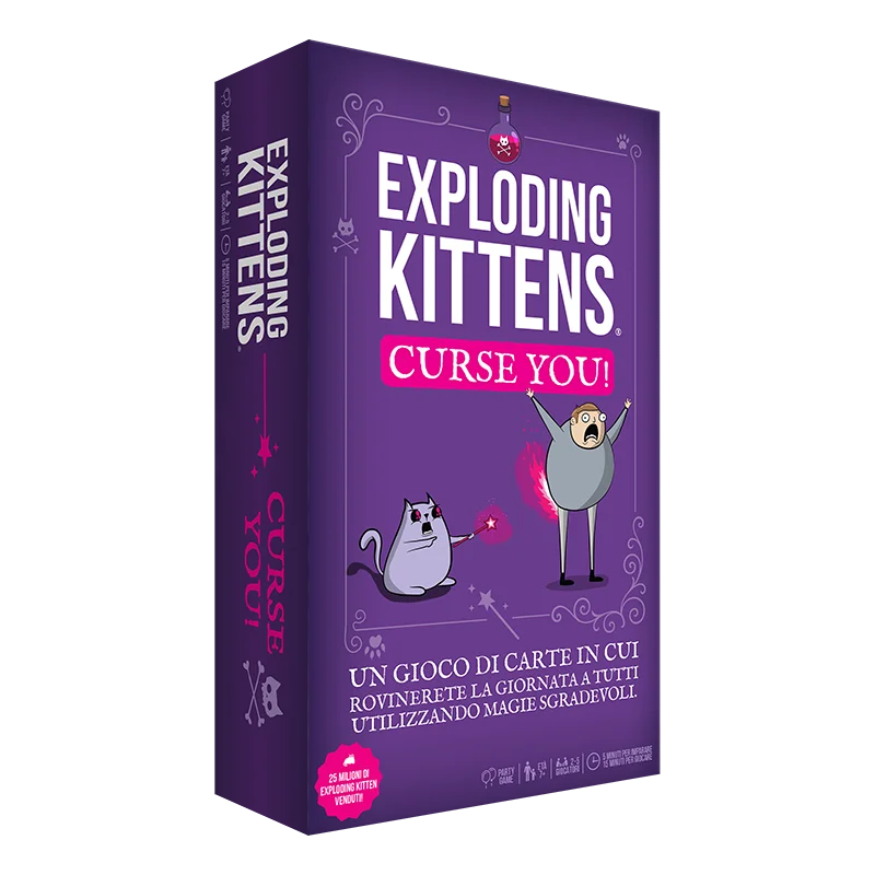Exploding Kittens: Curse You! - gioco di carte Asmodee