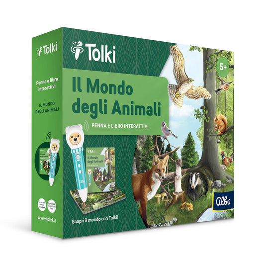 Tolki - Il mondo degli animali con penna interattiva, starter pack Albi - confezione