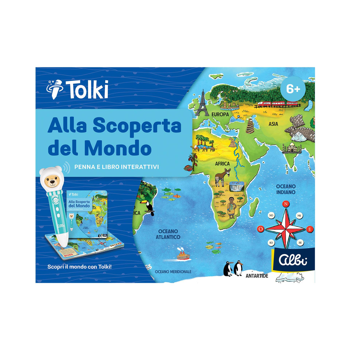 Tolki starter pack Alla scoperta del mondo, Albi - fronte confezione