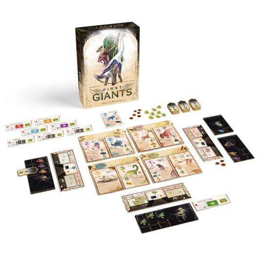 First Giants - gioco da tavolo di paleontologia in italiano, Asmodee