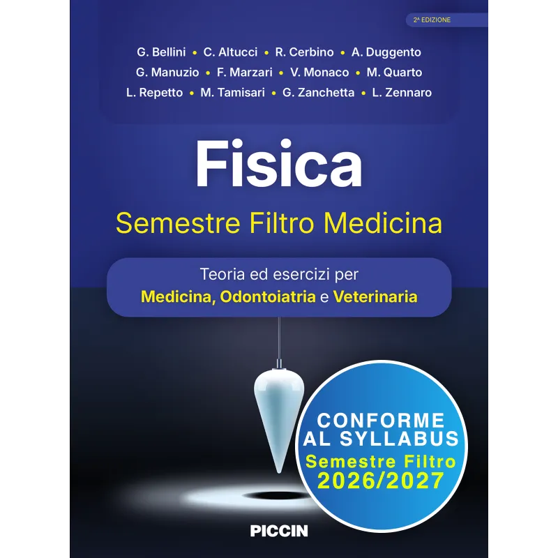 Copertina di Fisica - Semestre Filtro Medicina, Piccin - Nuova Libraria