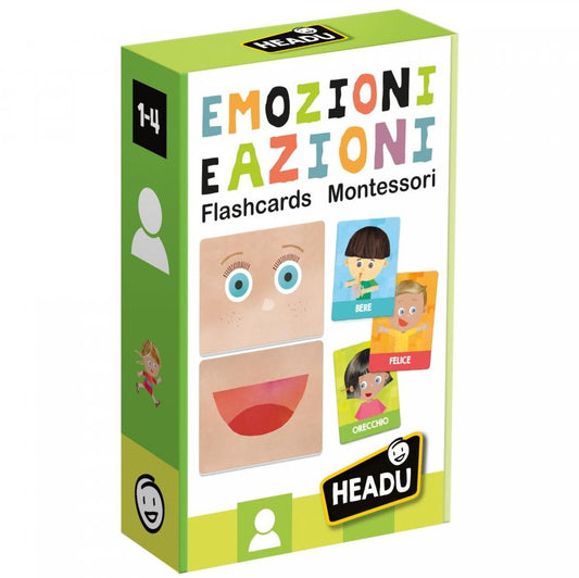 Flashcards montessori emozioni e azioni