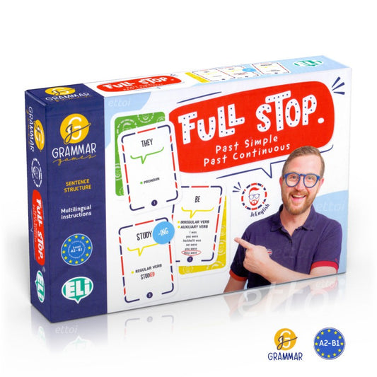 Copertina del gioco Full Stop ELI per esercitare past simple e past continuous in inglese