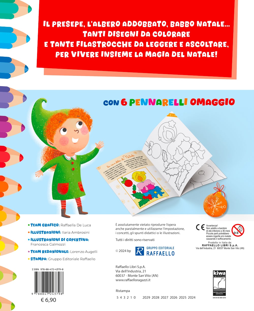 I miei colori - Il Natale, retro copertina, Raffaello
