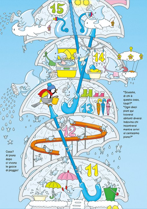 La casa a 100 piani nel cielo - Toshio Iwai - L'Ippocampo - illustrazione interna